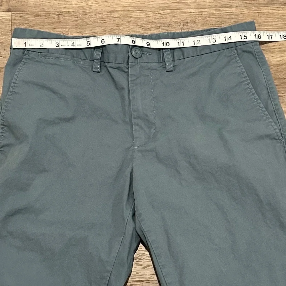 Old Navy Mens Slim Fit Chino Pants 32x36 Slate Blue Green Stretch Twill Trousers - Picture 5 of 9